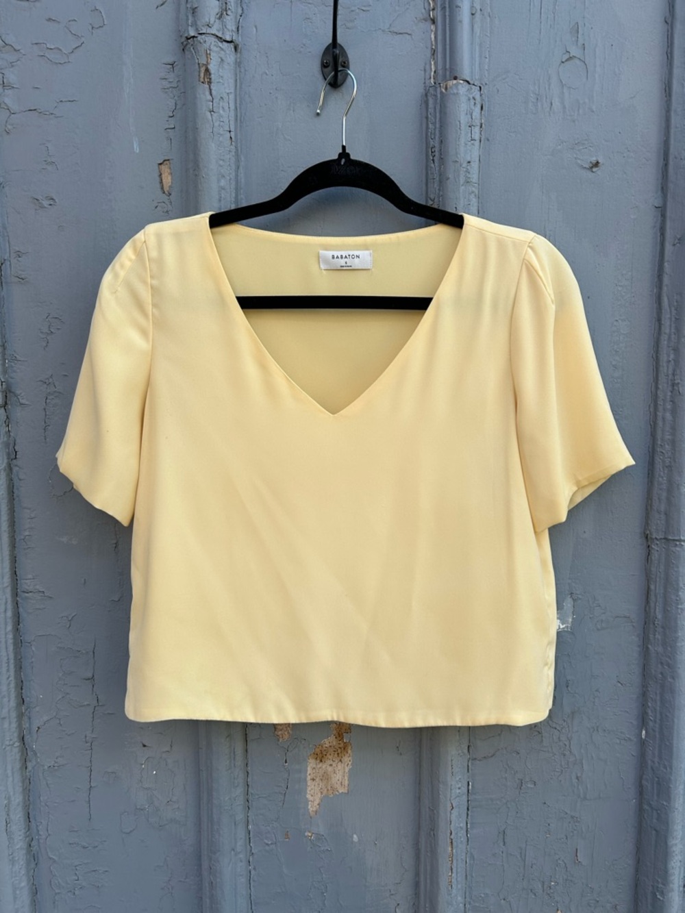 Babaton Yellow Randy Blouse, size Small - Picture 2 of 7